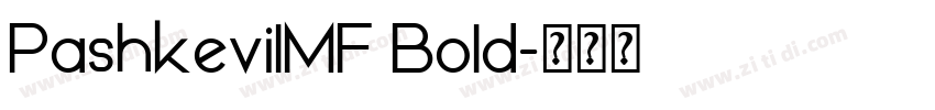 PashkevilMF Bold字体转换
